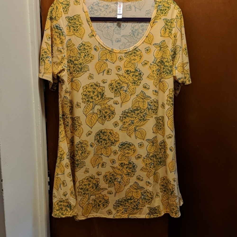 Yellow and Blue Floral Perfect T